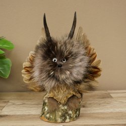 Wolpertinger Kleine Wolpi Opgezette exemplaar witte ogen vleugels reebuit hoorn 86.2.134