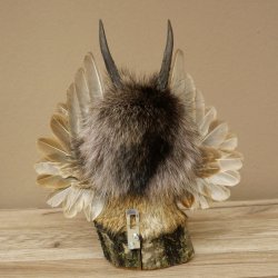 Wolpertinger Kleine Wolpi Opgezette exemplaar witte ogen vleugels reebuit hoorn 86.2.134