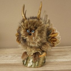 Wolpertinger Kleine Wolpi Opgezette exemplaar lichtblauwe ogen vleugels reehoorn 86.2.135