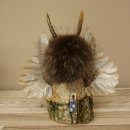 Wolpertinger Kleine Wolpi Opgezette exemplaar oranje ogen vleugels reehoorn 86.2.136