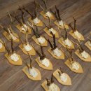 20 paires de bois de chevreuil (mâles) – Bois de chevreuil mâle sur socles pour trophées 20.131