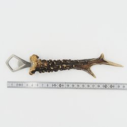 Flaschenöffner Rehstange Öffner Reh Geweih Stange Horn Abwurfstange Länge 23 cm 27.1.479