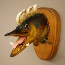 Fischwolpi Wolpertinger Drachenhecht Hecht Keiler Kopf...