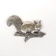 Eichhörnchen Pin Anstecknadel Anstecker Hut Schmuck Fuchs Button Pinwand