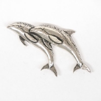 Delfin doppel DELFINE Pin Anstecknadel