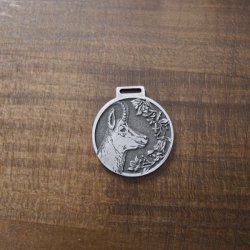 GAMS Deko Medaille SILBERFARBEN Auszeichnung Prämierung Gemse