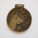 GAMS Deko Medaille GOLDFARBEN Auszeichnung Prämierung Gemse