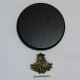 Keilerschild Keilerbrett Gewaffbrett Trophäenschild rund dunkel AF 13 cm mit Eichenlaub Deckblatt