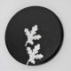 Keilerschild Keilerbrett Gewaffbrett Trophäenschild rund dunkel AF 15 cm mit 2 Stück Aluminium Eichenlaub Deckblatt