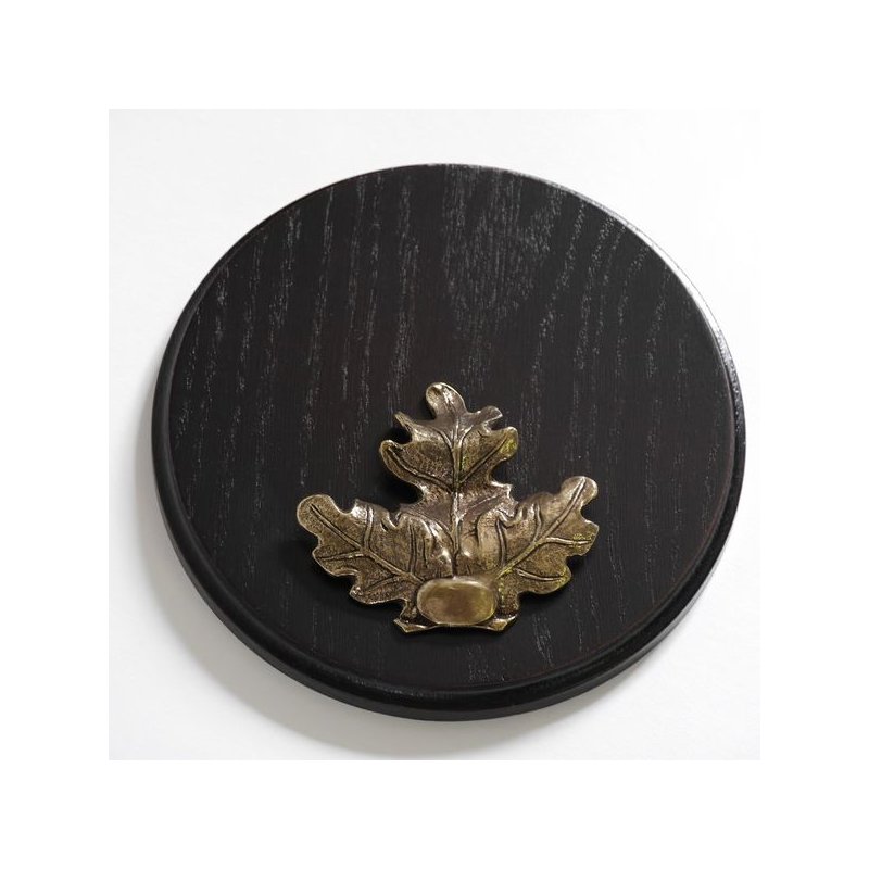 Keilerschild Rund 17cm - Mit Eichenlaub Deckblatt