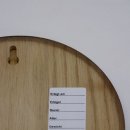 Keilerschild Keilerbrett Gewaffbrett Trophäenschild rund dunkel AF 17 cm mit Eichenlaub Deckblatt groß