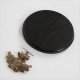 Keilerschild Keilerbrett Gewaffbrett Trophäenschild rund dunkel AF 17 cm mit Eichenlaub Deckblatt groß