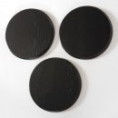 3 St&uuml;ck Keilerschild Keilerbrett Gewaffbrett Troph&auml;enschild rund dunkel AF 19 cm