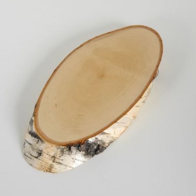 Birke Schild Troph&auml;enschild Reh Rehbock Geweih Baumscheibe Baumschild Natur Holz modern mit Kieferfach