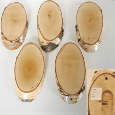 GTK Trophäenschild Akazie Für Rehgeweihe - Naturholz Baumscheibe 22cm