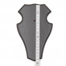 3 Stück Reh Bock Schild Trophäenschilder mit 1 Kieferfach in Eiche dunkel