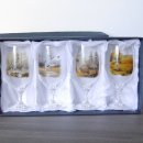 XXX Bier Glas Pils Gläser Set 4 teilig mit Jagd Dekor Motiv im Geschenk Karton