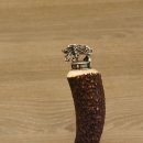 Décapsuleur avec bois de cerf Manche en corne de cerf avec embout décoratif Sanglier debout GL22cm #27.19.8.11