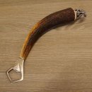 Décapsuleur avec bois de cerf Manche en corne de cerf avec embout décoratif Sanglier debout GL22cm #27.19.8.11