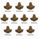 10 x HOJAS DE ROBLE Cubierta para trofeos de armas de caza mayor