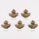 5 x OAK LEAF Large cover plate with thread & screw