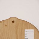 Keilerschild geschnitzt dunkel AF 14 cm mit 1 Stück Eichenlaub Deckblatt klein Keilerbrett Gewaffbrett Trophäenschild