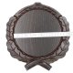 Keilerschild geschnitzt dunkel AF 17,5 cm mit 1 Stück Eichenlaub Deckblatt klein Keilerbrett Gewaffbrett Trophäenschild