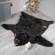 großes Schwarzbär Fell Vorleger mit Kopfpräparation Länge 230 cm mit Genehmigung zum Verkauf Bär Kopf Präparation