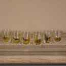 Schnaps Anbieter geschnitztes Schnapsbrett H14 cm Rothirsch Stange Geweih Griff mit 6 Stück " kurze " Gläser Jagdmotiv Tier Motiv #27.7.1.3