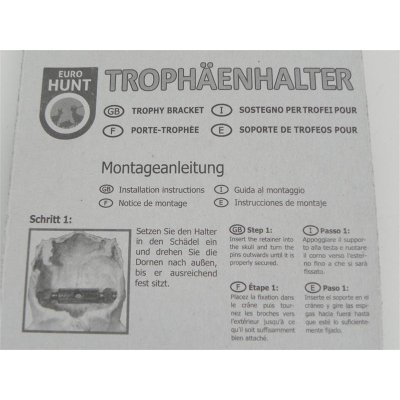 Troph&auml;enhalter Metall - Blister Packung - Eurohunt f&uuml;r Rehbock 2-er Pack