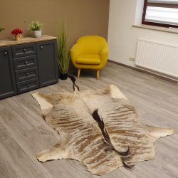 Streifengnu GNU - Fell Vorleger Afrika afrikanisch Deko Länge 265cm