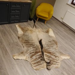 Streifengnu GNU - Fell Vorleger Afrika afrikanisch Deko Länge 265cm