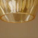 Geweihlampe Deckenlampe Lampe Leuchte 3 flammig Gl&auml;ser mit Rothirsch Stangen L&auml;nge 72 cm